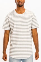 Load image into Gallery viewer, Striped Elongated Tshirt
