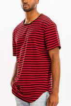 Load image into Gallery viewer, Striped Elongated Tshirt
