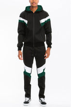 Load image into Gallery viewer, Chevron Stripe Full Zip Track Suit
