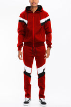 Load image into Gallery viewer, Chevron Stripe Full Zip Track Suit

