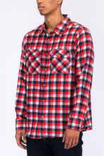 Load image into Gallery viewer, Regular Fit Checker Plaid Flannel Long Sleeve
