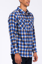 Load image into Gallery viewer, Regular Fit Checker Plaid Flannel Long Sleeve
