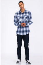 Load image into Gallery viewer, Regular Fit Checker Plaid Flannel Long Sleeve
