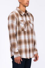 Load image into Gallery viewer, Regular Fit Checker Plaid Flannel Long Sleeve
