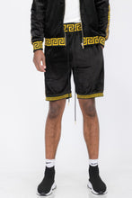 Load image into Gallery viewer, Status Print Velour Shorts Suede Shorts
