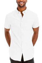 Load image into Gallery viewer, Men&#39;s Casual Short Sleeve Solid Shirts

