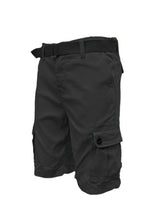 Load image into Gallery viewer, Mens Belted Cargo Shorts With Pockets
