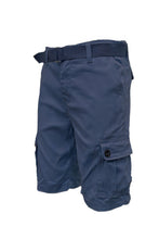 Load image into Gallery viewer, Mens Belted Cargo Shorts With Pockets
