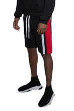 Load image into Gallery viewer, Mens Color Block Stripe Sweat Shorts
