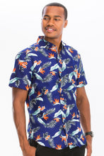 Load image into Gallery viewer, Mens Print Hawaiian Button Down Shirt
