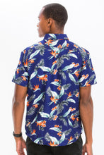 Load image into Gallery viewer, Mens Print Hawaiian Button Down Shirt
