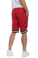 Load image into Gallery viewer, Striped Band Solid Basketball Shorts
