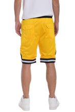Load image into Gallery viewer, Striped Band Solid Basketball Shorts
