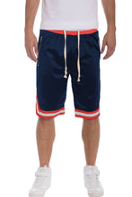 Load image into Gallery viewer, Striped Band Solid Basketball Shorts
