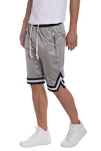 Load image into Gallery viewer, Striped Band Solid Basketball Shorts
