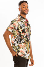Load image into Gallery viewer, Mens Print Hawaiian Button Down Shirt
