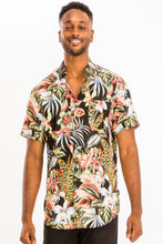 Load image into Gallery viewer, Mens Print Hawaiian Button Down Shirt
