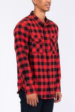 Load image into Gallery viewer, Regular Fit Checker Plaid Flannel Long Sleeve

