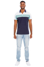 Load image into Gallery viewer, Color Block Polo Short Sleeve
