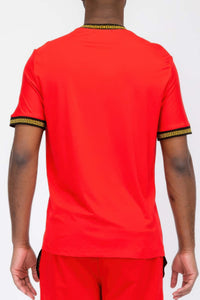 Gold Lion Embroidery T-shirt