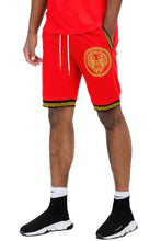 Load image into Gallery viewer, Mens Black And Gold Detail Shorts
