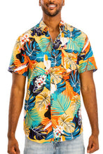 Load image into Gallery viewer, Hawaiian Print Button Down Shirt
