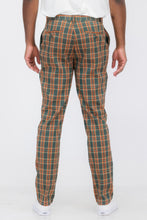 Load image into Gallery viewer, Men Plaid Trouser Pants
