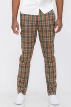 Load image into Gallery viewer, Men Plaid Trouser Pants
