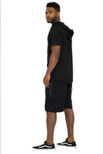 Load image into Gallery viewer, Zip Pocket Shorts And Short Sleeve Top
