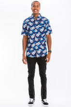 Load image into Gallery viewer, Mens Print Hawaiian Button Down Shirt
