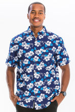 Load image into Gallery viewer, Mens Print Hawaiian Button Down Shirt

