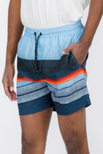 Load image into Gallery viewer, Blue Stripes Swim Shorts
