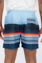 Load image into Gallery viewer, Blue Stripes Swim Shorts

