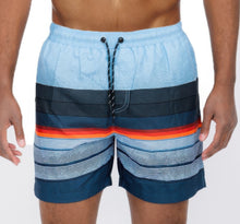 Load image into Gallery viewer, Blue Stripes Swim Shorts
