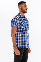 Load image into Gallery viewer, Mens Checkered Button Down Shirt
