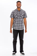 Load image into Gallery viewer, Mens Checkered Button Down Shirt
