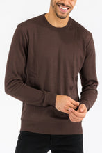 Load image into Gallery viewer, Solid Color Round Neck Sweater
