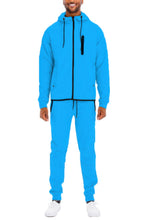 Load image into Gallery viewer, Mens Full Zip Sweat Pant Sweat Set
