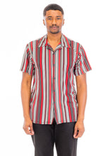 Load image into Gallery viewer, Vertical Print Button Down Shirt
