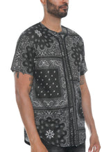 Load image into Gallery viewer, Bandana Print Baseball Jersey
