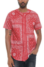 Load image into Gallery viewer, Bandana Print Baseball Jersey

