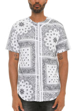 Load image into Gallery viewer, Bandana Print Baseball Jersey
