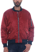 Load image into Gallery viewer, Mens Solid Padded Bomber Jacket
