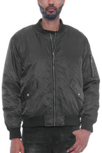 Load image into Gallery viewer, Mens Solid Padded Bomber Jacket
