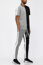 Load image into Gallery viewer, Two Tone Color Block Track Pant Jogger
