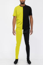 Load image into Gallery viewer, Two Tone Color Block Track Pant Jogger
