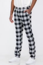 Load image into Gallery viewer, Mens Plaid Trouser Pants
