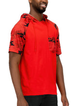Load image into Gallery viewer, Mens Short Sleeve Camo Hooded Tshirt
