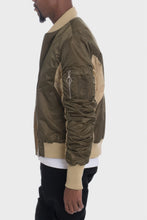 Load image into Gallery viewer, Two Tone Color Block Bomber Jacket
