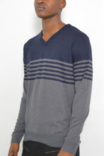 Load image into Gallery viewer, Mens Knit Vneck Pullover Sweater
